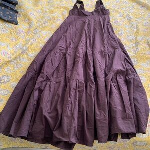 Tiered cotton maxi dress (Laura Ashley pattern)